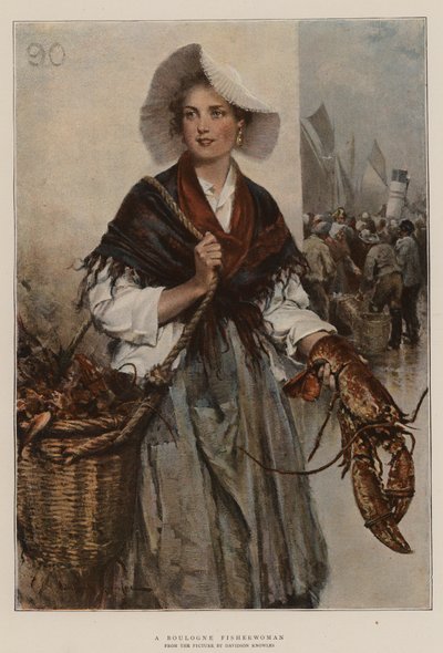 A Boulogne Fisherwoman by Davidson Knowles